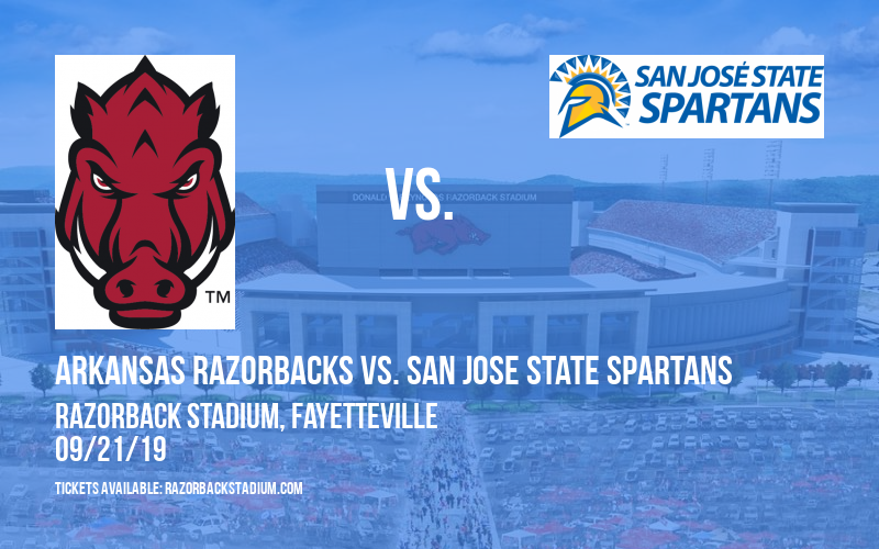 Arkansas Razorbacks vs. San Jose State Spartans at Razorback Stadium