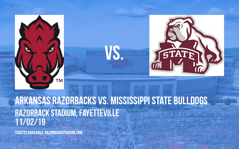 Arkansas Razorbacks vs. Mississippi State Bulldogs at Razorback Stadium