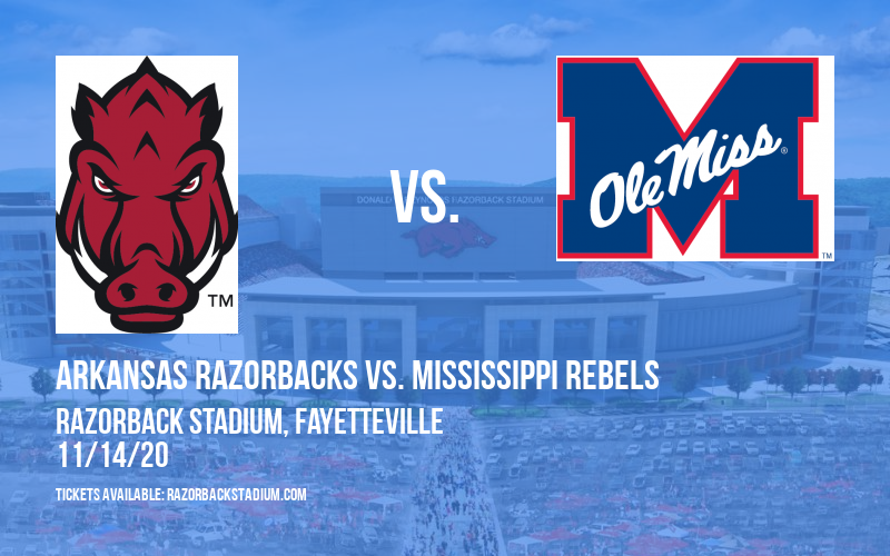 Arkansas Razorbacks vs. Mississippi Rebels at Razorback Stadium tickets Arkansas Razorbacks vs. Mississippi Rebels at Razorback Stadium