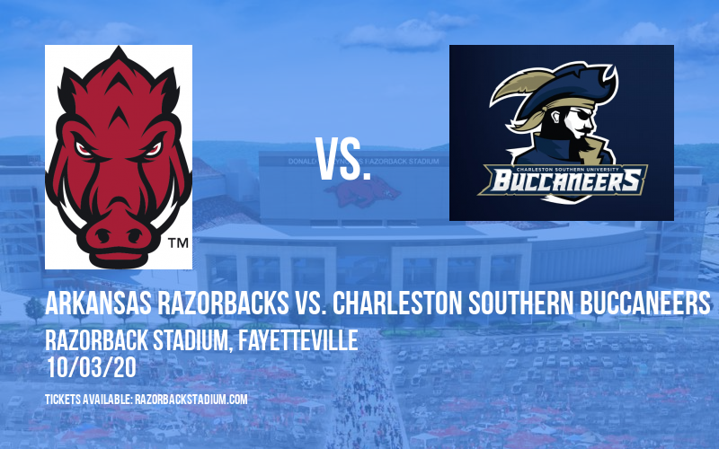 Arkansas Razorbacks vs. Charleston Southern Buccaneers at Razorback Stadium tickets Arkansas Razorbacks vs. Charleston Southern Buccaneers at Razorback Stadium